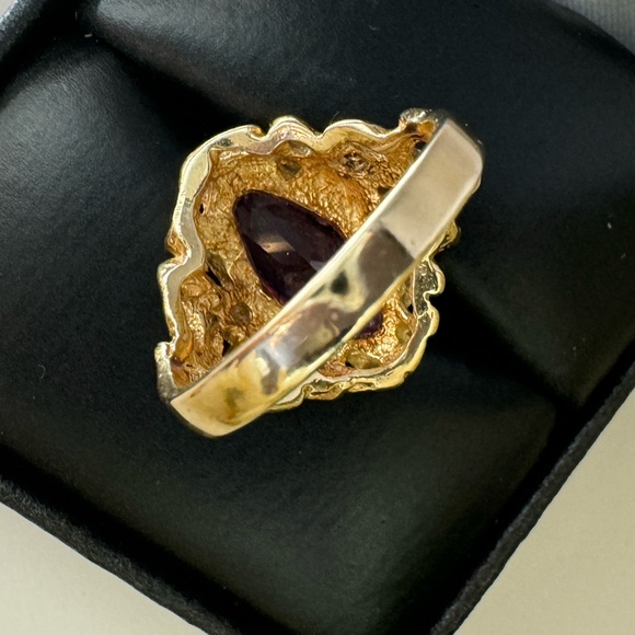 Stunning Vintage Pink Sapphire Ring Solid 14K Gold. About 7.25. Gorgeous Estate! - Picture 11 of 15